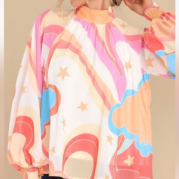 Multi Color Patterned Top - Picture 4 of 12